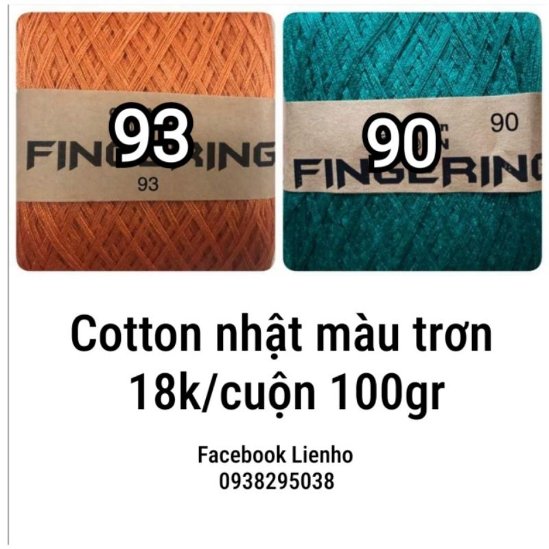 Sợi cotton Fingering chập 4