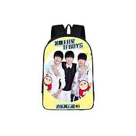 Balo thời trang TFBoys cặp sách vải dù đi học tặng kèm sticker TFboys (nhiều mẫu)