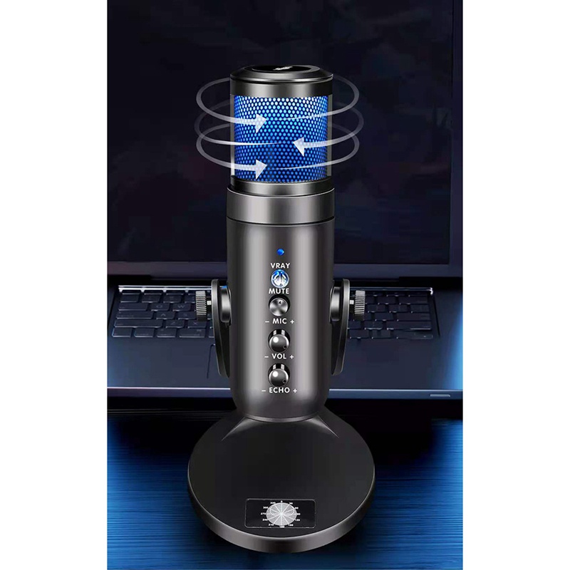 Micro để bàn cổng USB màu RGB dành cho Skype/YouTube/Karaoke/ game/game/gia đình