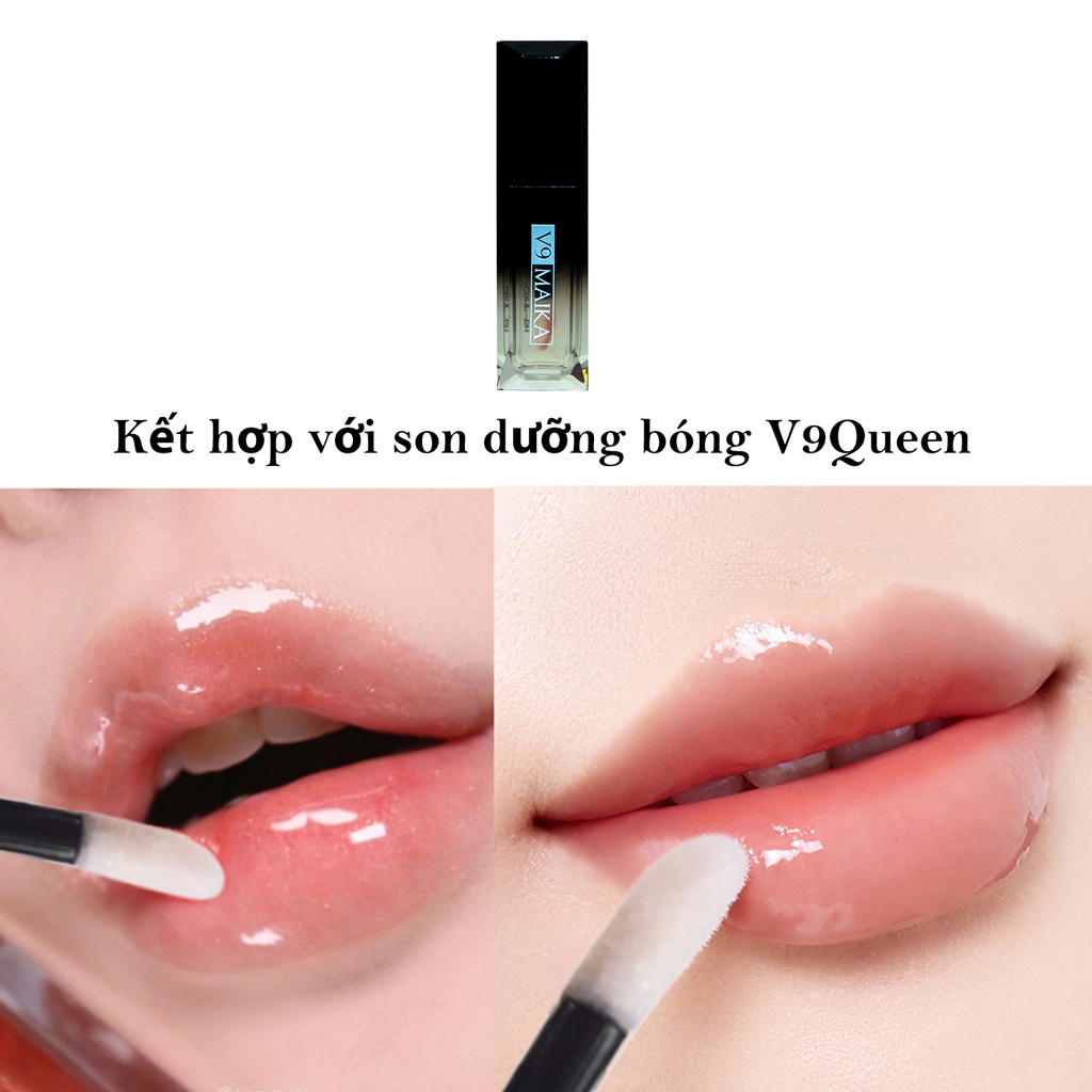 Son kem nhung lì mượt lâu trôi V9Queen siêu mịn không khô môi màu đỏ cam pha chút hồng - V9 Hera 5ml