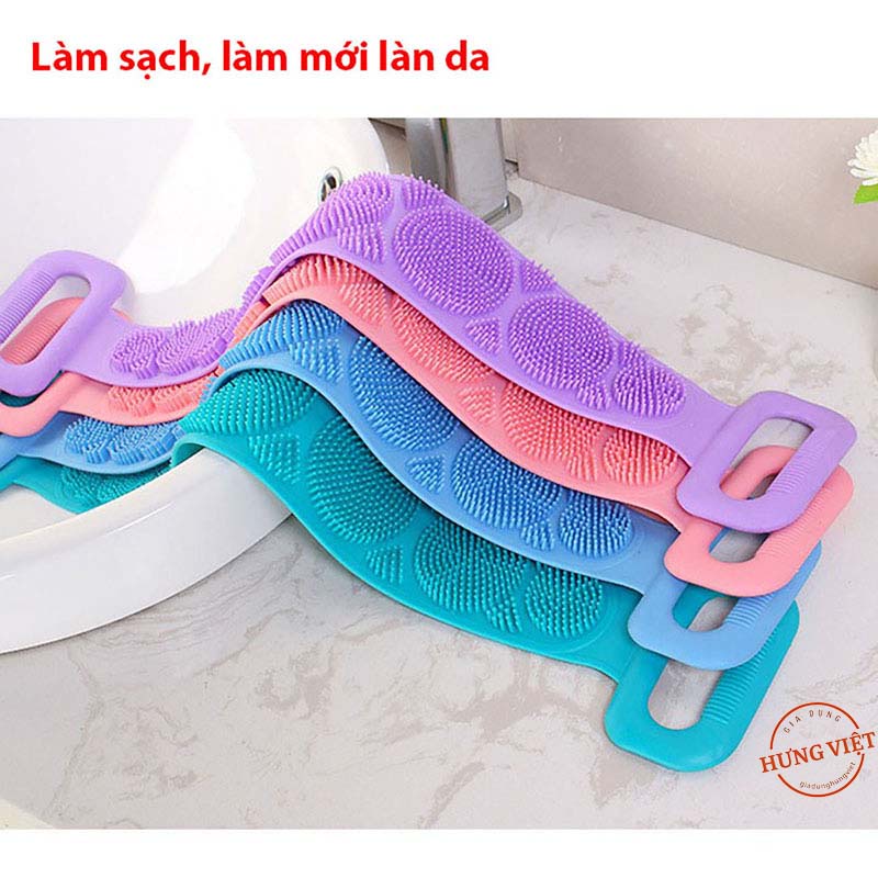 Dây Chà Lưng Tắm Silicone, Tẩy Tế Bào Chết Body, Cọ Rửa Bụi Bẩn, Massage nhẹ nhàng [CHÀ LƯNG]