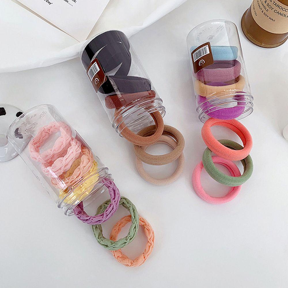 NICKOLAS Dây Buộc Tóc Cao Su Co Giãn Màu Kẹo Ngọt Kiểu Hàn Quốc Cho Bé Giá Đỡ