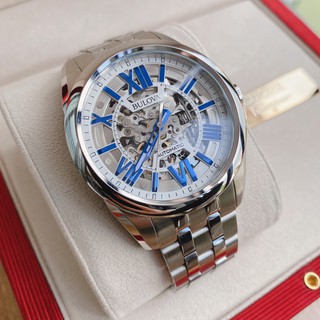 Đồng hồ nam chính hãng Bulova Skeleton 96a187 - Máy cơ tự động - Kính cứng