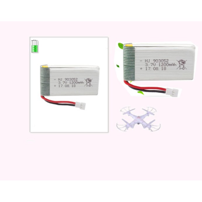 Pin Máy Bay Điều Khiển Dung Lượng Cao 3.7V 1200mAH | BigBuy360 - bigbuy360.vn