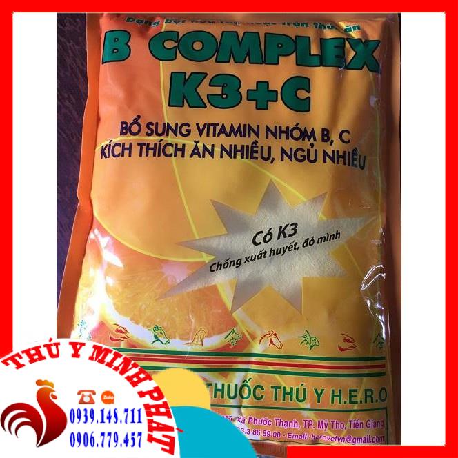 BCOMPLEX K3 C gói 1kg  thèm ăn, mau lớn. Bổ sung vitamin và các chất thiết yếu