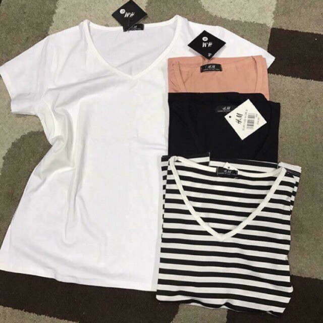 Áo phông cổ tim COTTON 100% CHẤT ĐẸP Dma store