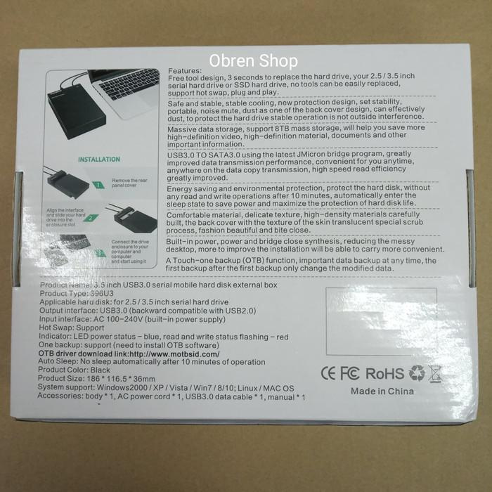 Ốp Hộp Đựng Ổ Cứng Sata Usb 3.0 3.5 Inch | BigBuy360 - bigbuy360.vn