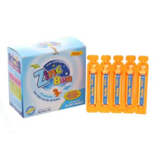 Ống uống bổ sung kẽm ZinC Ben, hộp 20 ống