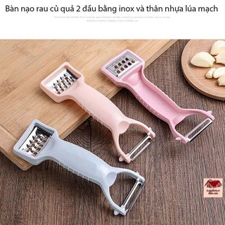 Dao bào cỡ nhỏ, nạo vỏ, gọt vỏ, bào sợi củ quả, trái cây, làm nhuyễn tỏi, loại bỏ mắt khoai tây [DAO BÀO NHỎ 2 ĐẦU]