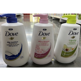 sữa tắm dove 900g/500g(mẫu mới)
