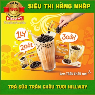 [Hộp pha 8 ly] Trà sữa trân châu Hillway