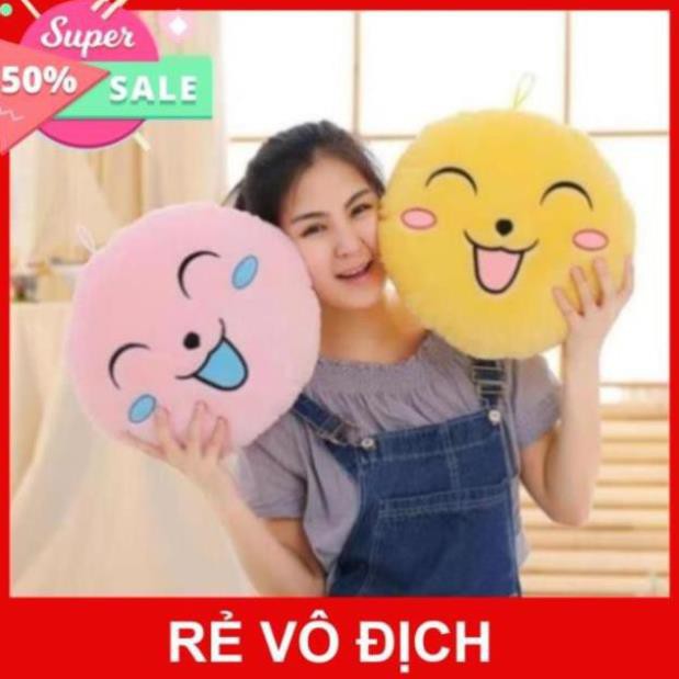 💞ĐỔI 5 🌟 💞 Gối tròng hình mặt cười có đèn led đổi màu (4 màu) chất liệu bông mềm mại, phù hợp làm quà tặng 7699