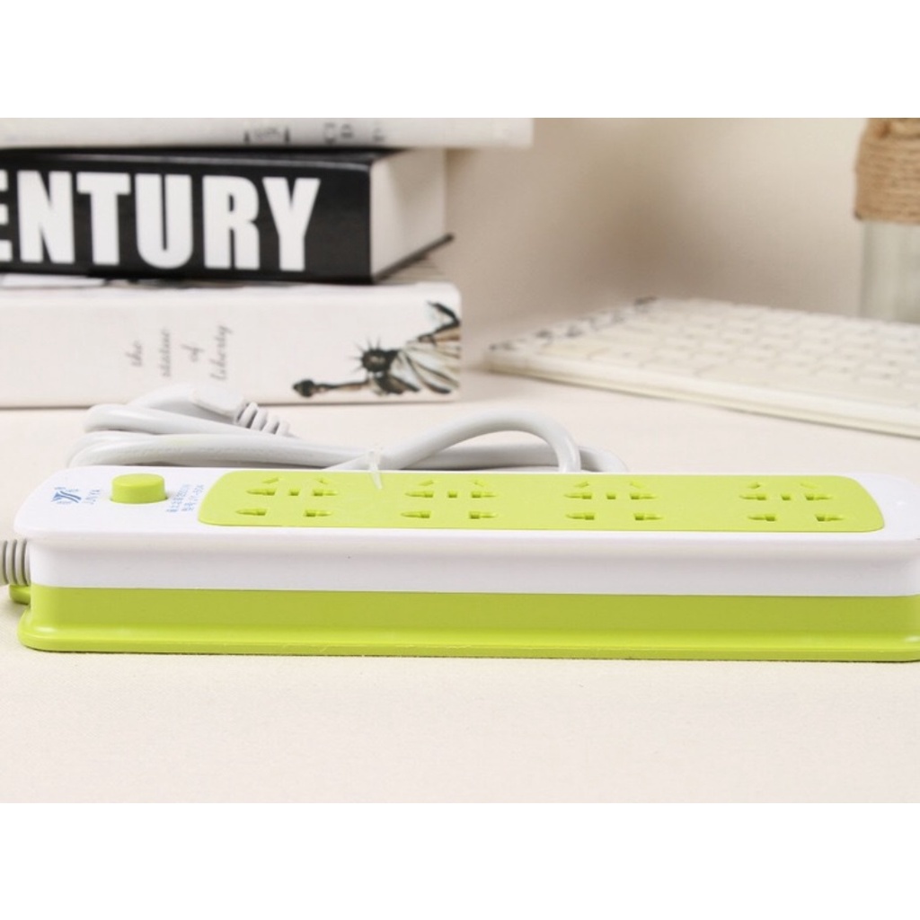 Ổ Cắm Điện Đa Năng Thông Minh 6 Phích Cắm Tích Hợp 3 Cổng Sạc USB 2A Chống Giật Siêu Tiện Lợi Siêu Rẻ
