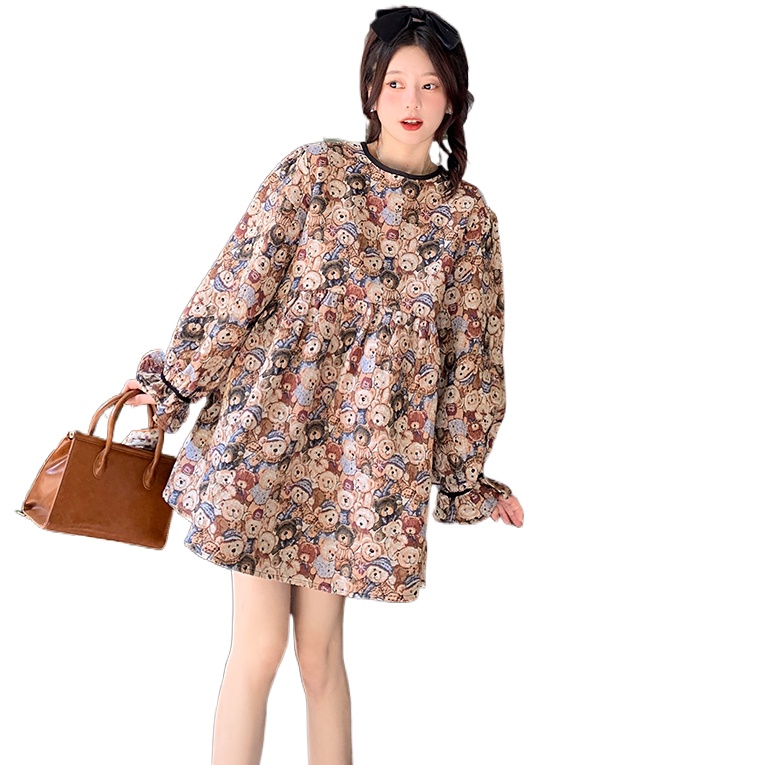 Đầm Tay Phồng Thời Trang Mùa Thu Hàn Quốc Dành Cho Nữ