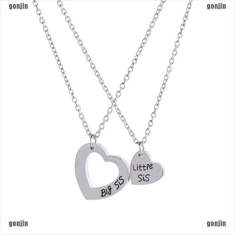 Bộ 2 vòng cổ Đôi Khắc Chữ "Little Sister"