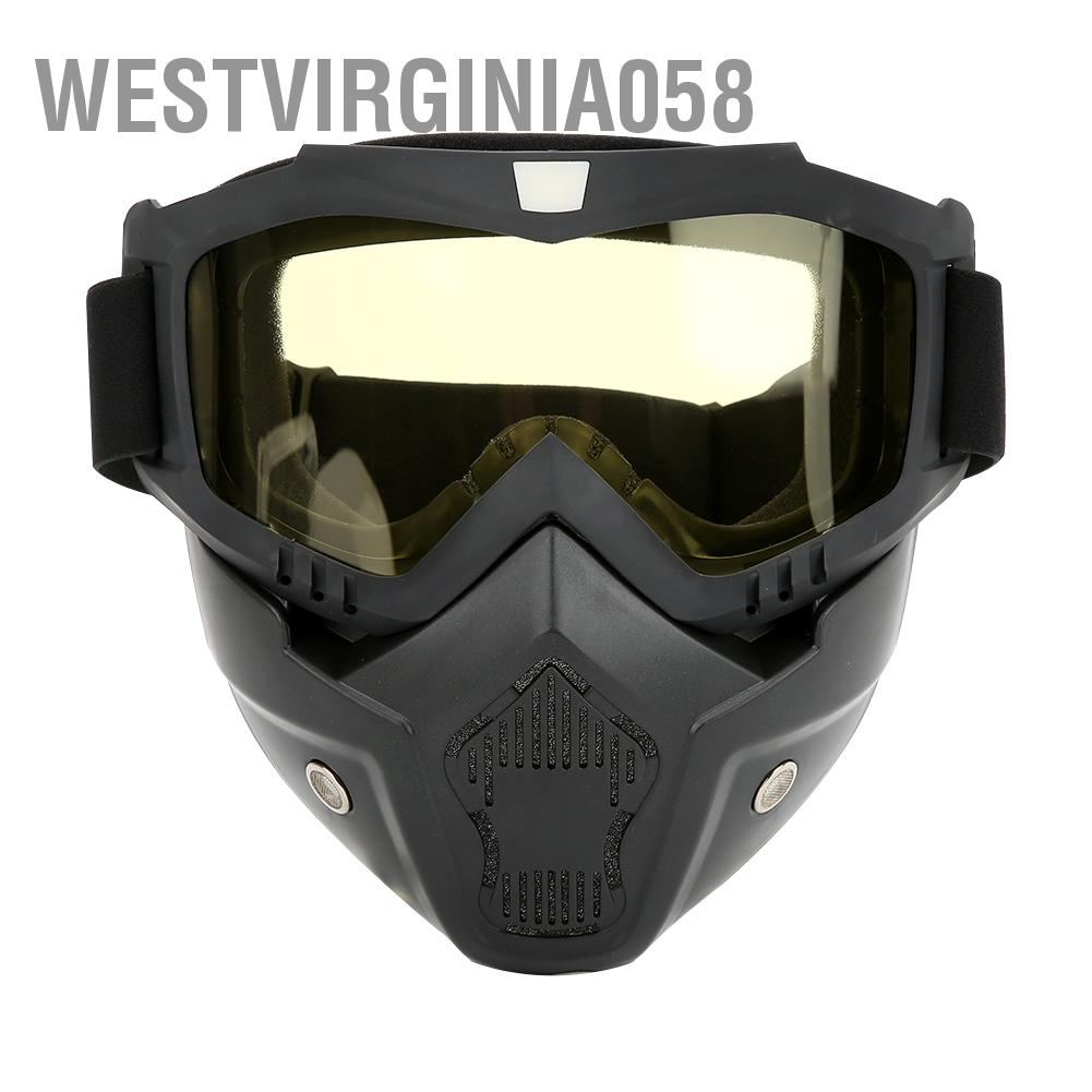 Westvirginia058 Mặt nạ an toàn chống sương mù mặt Chống sốc Bảo vệ mắt
