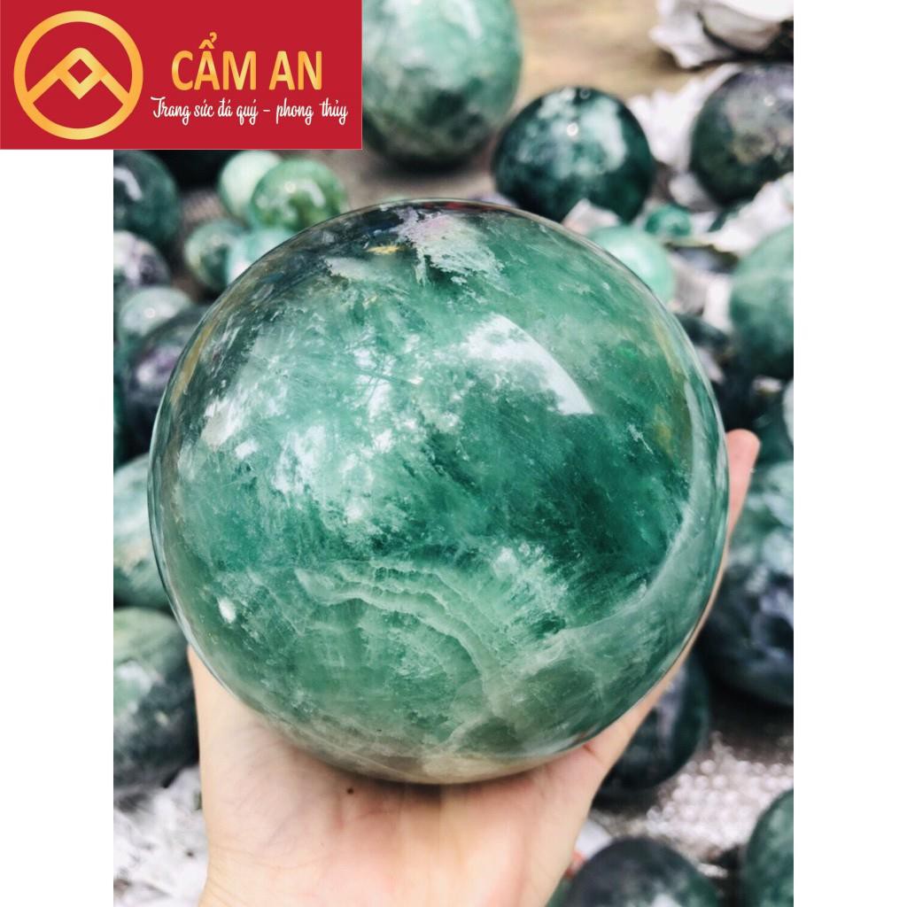 [XẢ KHO) Quả Cầu Phong Thủy Flourits  Xanh  cầu Tài Lộc, May Mắn, Bình An - Phong Thủy Cẩm An