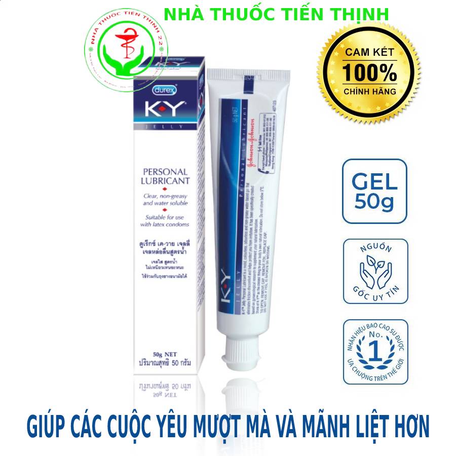 Gel bôi trơn Durex KY / K-Y Jelly 50g (Nhập khẩu chính hãng)