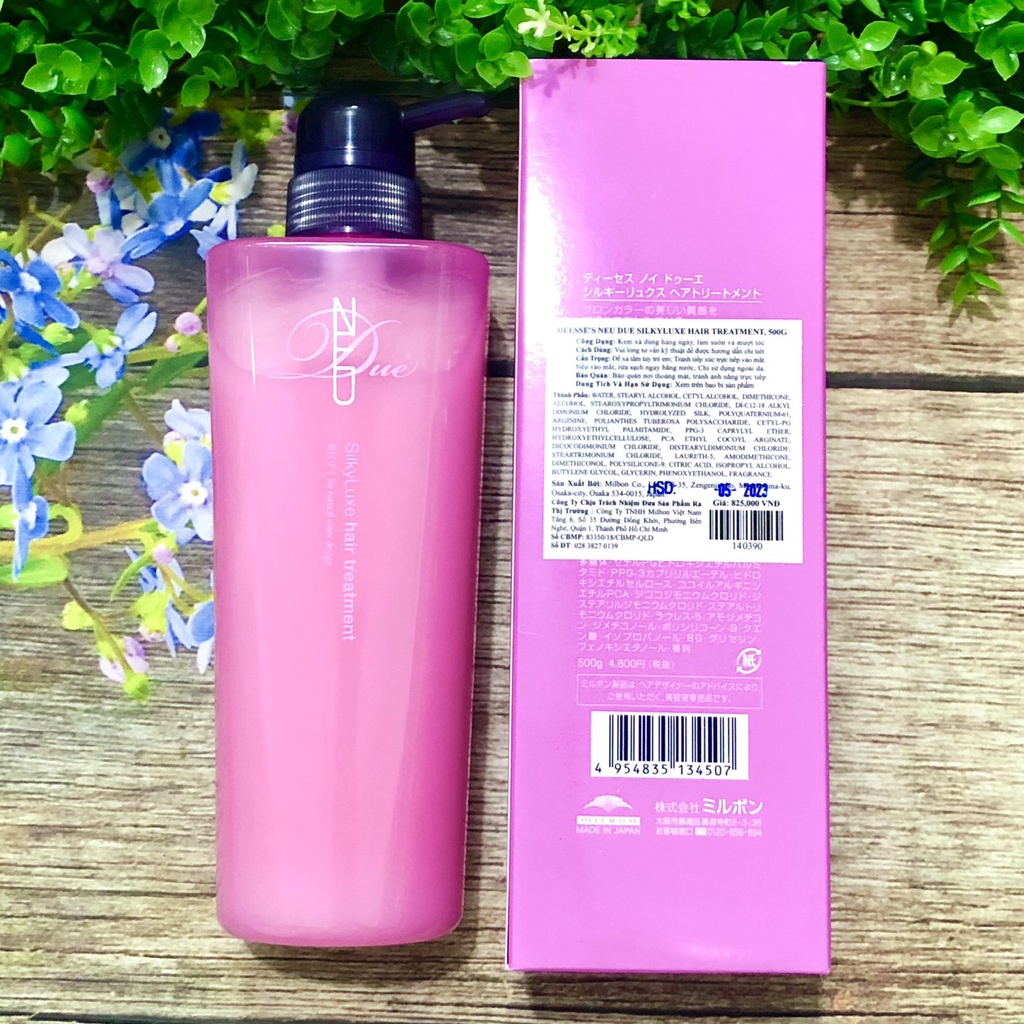 [CHÍNH HÃNG] DẦU XÃ MILBON DEESSE’S DÀNH CHO TÓC THƯA MẢNH (LOẠI S) 500ML