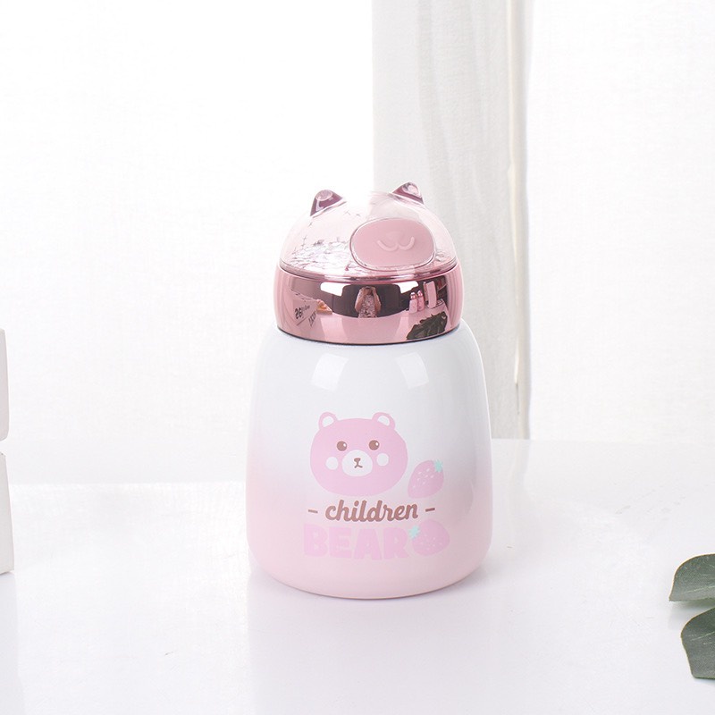 Bình giữ nhiệt con heo dễ thương cute, độc đáo 350ml