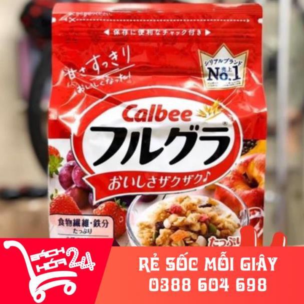 【Báchhóa24h】Ngũ cốc Calbee 800g - Nhật bản date 10/2021 ĐỎ