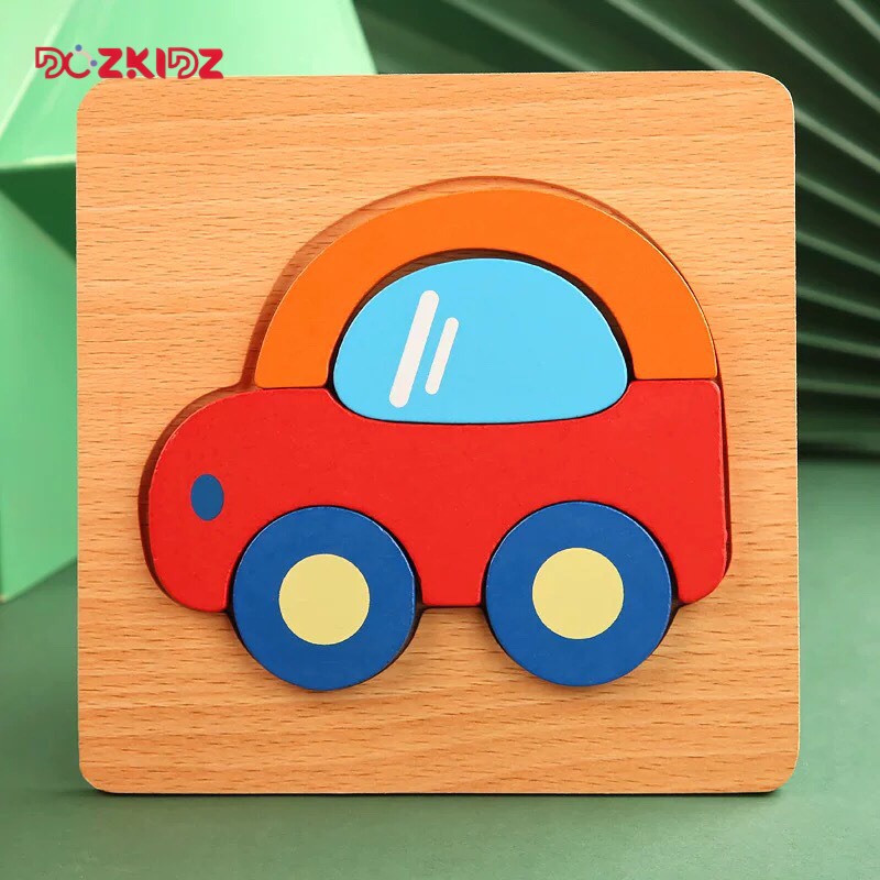 [COMBO 6 TRANH] Đồ chơi ghép hình nổi 3D bằng gỗ - DOZKIDZ