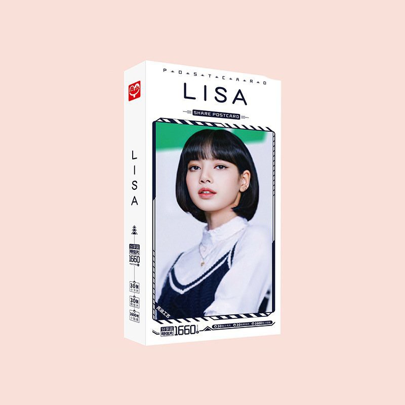 Hộp ảnh postcard in hình LISA BLACKPINK in hình idol 1660 ảnh