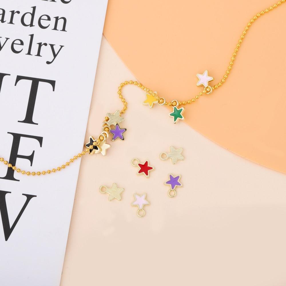 St.kunkka Phụ kiện trang sức mặt dây chuyền ngôi sao dễ thương 50 chiếc