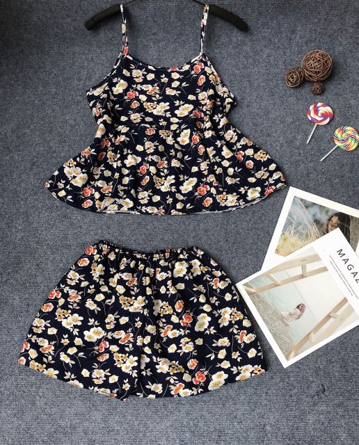 Đồ Bộ Mặc Nhà ❤RẺ VÔ ĐỊCH❤ Set Bộ 2 Dây (Voan )