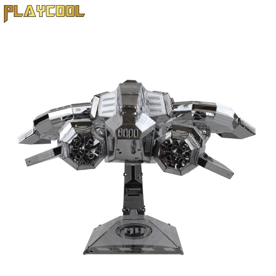 Đồ chơi mô hình lắp ráp kim loại MU Game Starcraft - Phi thuyền Thubderhawk Gunship - Bạc LL2.11