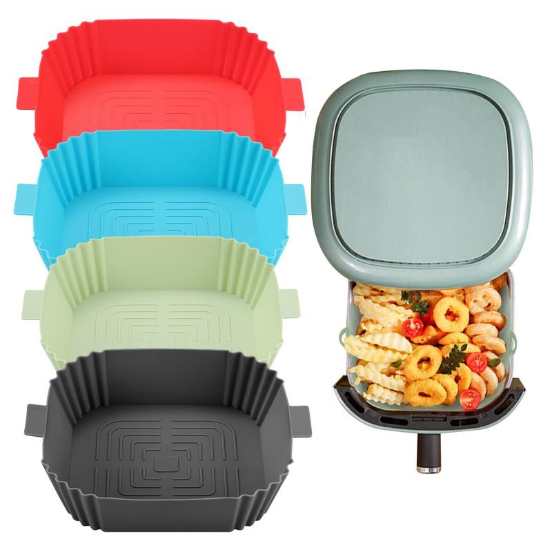 1 Cái Chảo Chiên Không Dầu Khay Nướng Bánh Pizza Khay Nướng Tái Sử Dụng Được Bằng Silicone