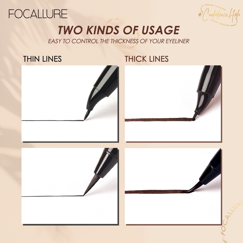 Bút Kẻ Mắt Nước FOCALLURE 0.6g - Siêu Mịn - Khô Nhanh - Chống Thấm Nước - Lâu Trôi