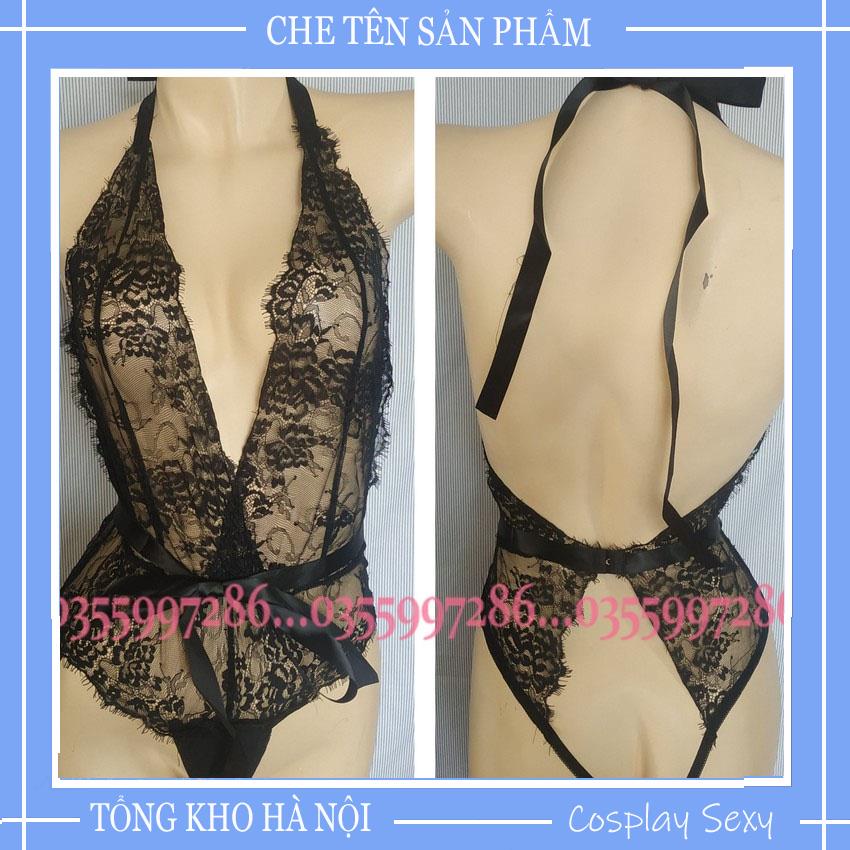 Bodysuit Ren Sexy Hở Lưng Cao Cấp - Freesize Bigsize - ĐỒ Ngủ Ren Một Mảnh Sexy Buộc Dây _ BDS002 | BigBuy360 - bigbuy360.vn