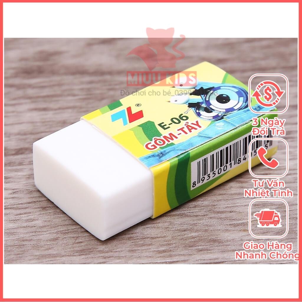 Gôm tẩy xóa chì TL E-06 Dẻo Dai Ít Bụi Bẩn Khi Sử Dụng