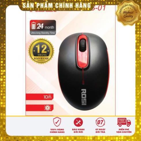 ⚡Chuột Wireless Không dây Rosi RS-01 Cam Kết Hàng Chuẩn Chính Hãng