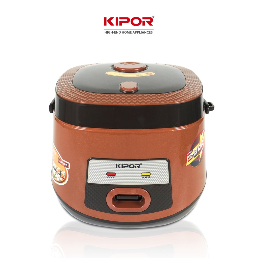 Nồi cơm điện KIPOR KP-N86918-1.8L-Lớp chống dính TEFLON cao cấp, lòng nồi niêu dày 3mm 1kg-Bảo hành tại nhà 12 tháng