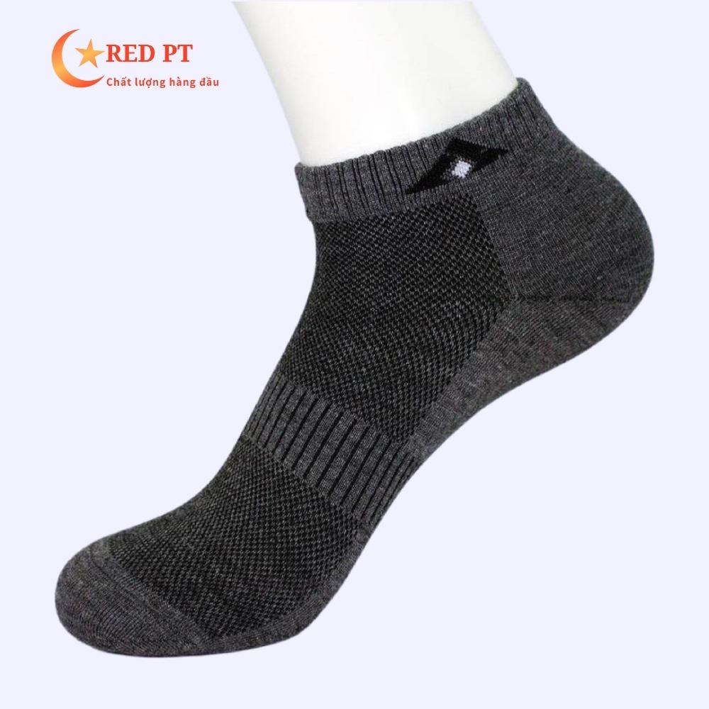 Tất nam cổ ngắn, tất nam, vớ nam cotton T&amp;T thấm hút RED PT
