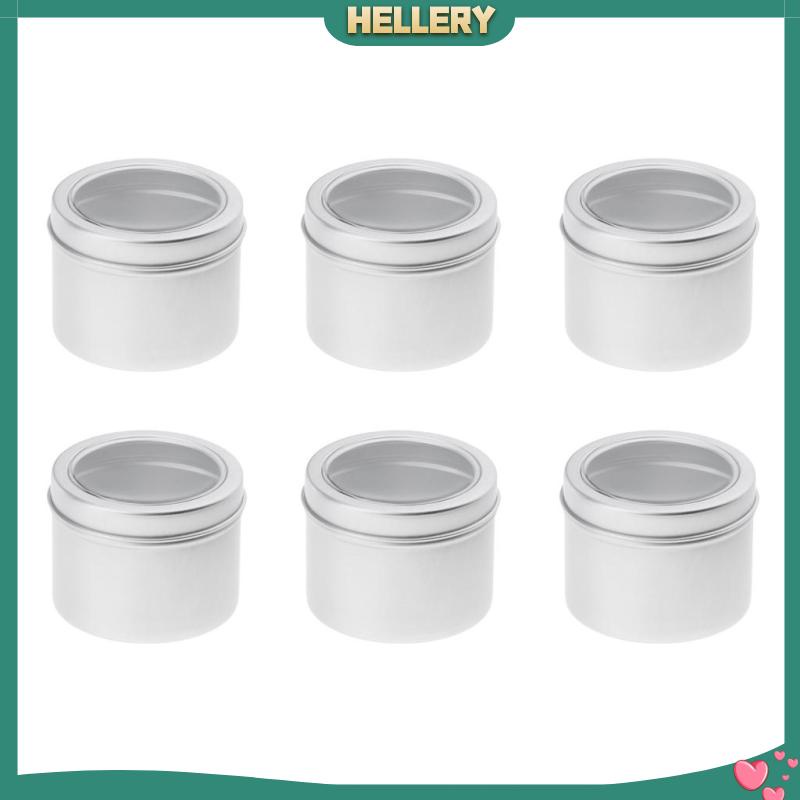 Bộ 6 Hộp Kim Loại Đựng Trang Sức / Hạt / Kem Tiện Dụng