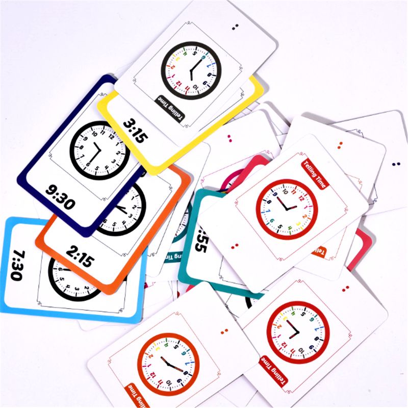 Bộ Thẻ Học Thời Gian Giúp Phát Triển Trí Não Cho Trẻ Mẫu Giáo