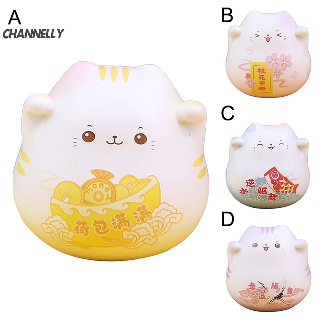 Tượng chú mèo dễ thương tùy chọn màu sắc dùng trang trí