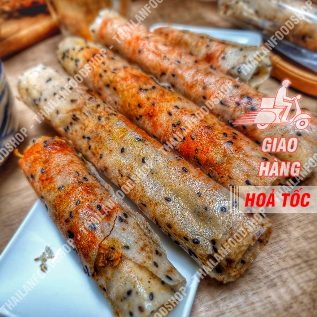 Bánh Tráng Cuộn Chà Bông Hành Phi Mắm Ruốc 10 Cuộn