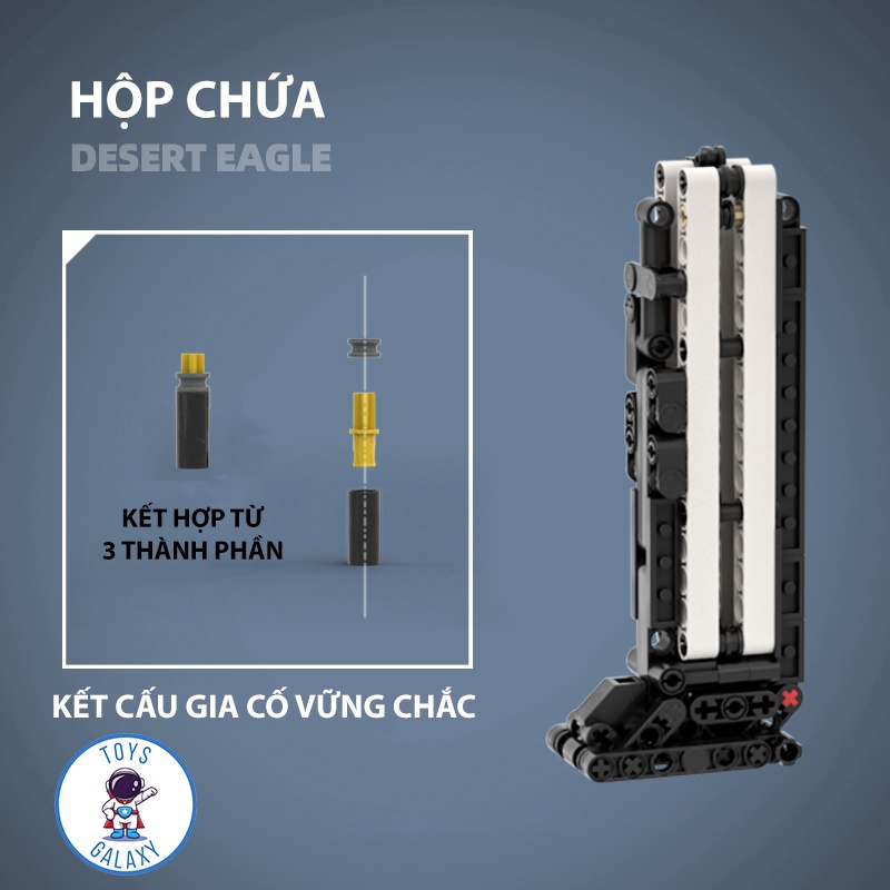 Đồ Chơi Lắp Ráp PUBG Mô Hình Lục Desert Eagle Black Ice / Blaze MOC Kevin183 / CSGO