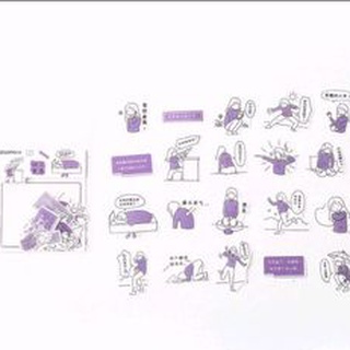 Set sticker cô gái mộng mơ.