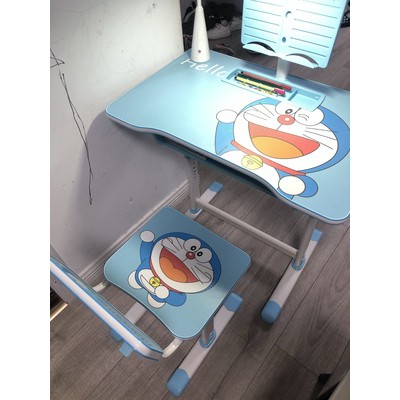 Bàn học cho bé - Bàn Học sinh trẻ em và ghế nhiều họa tiết kèm giá sách - KT 95 x 69 x 45 cm ( Có 3 màu)