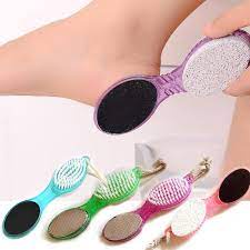 Bàn chải 2 in 1 vừa chà chân đầu chà mịn bàn chân