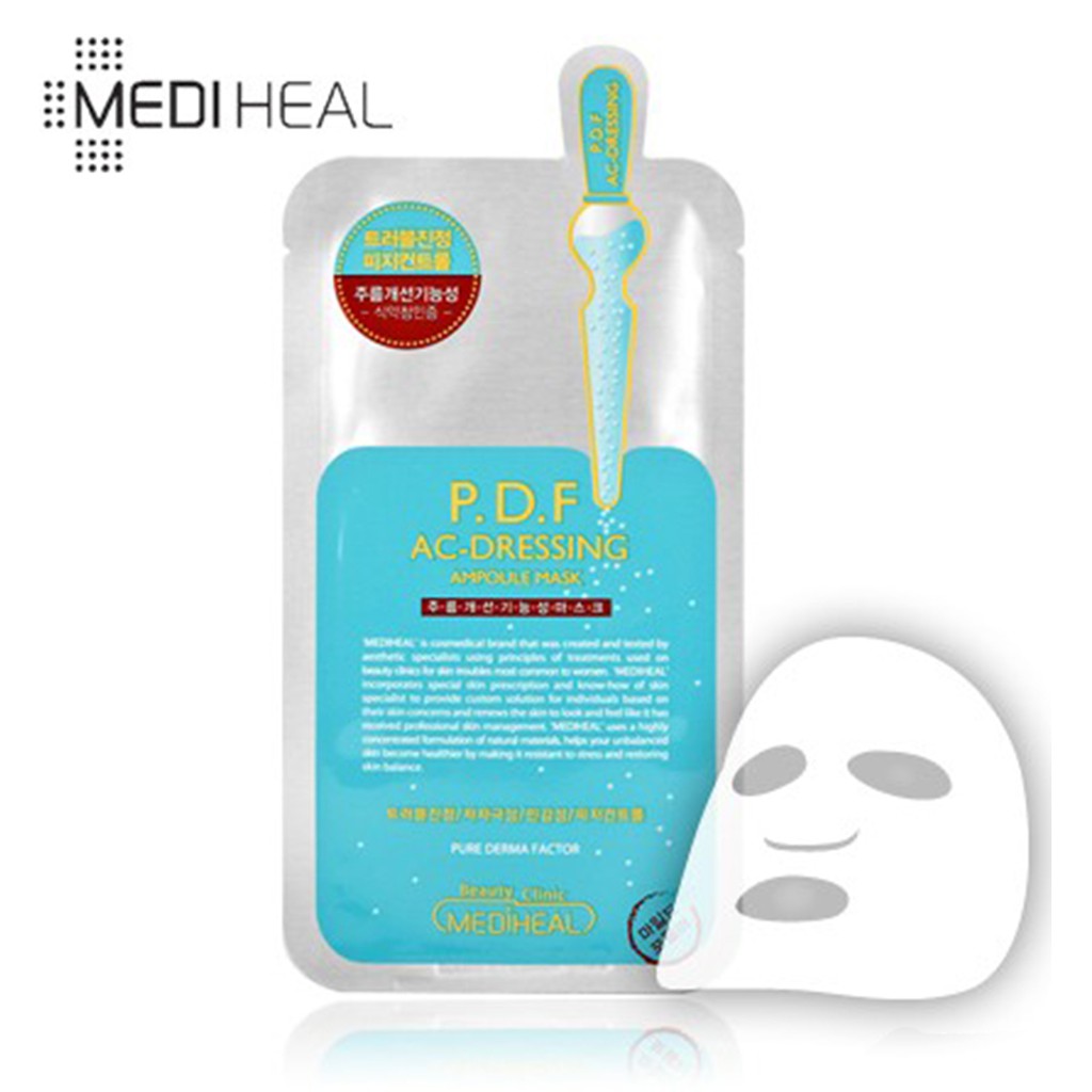 Mặt Nạ Mediheal P.D.F Ac-Dressing Ampoule Mask PDF - Mặt nạ cho da dầu - Xanh Dương