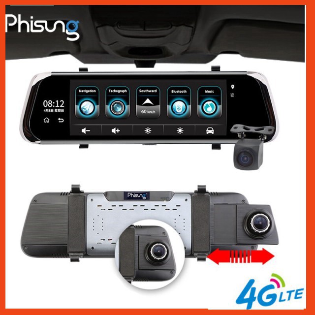 Camera Hành Trình--Gương-Lùi-FullHD-E08-E-4G-Tiếng Việt GD | BigBuy360 - bigbuy360.vn