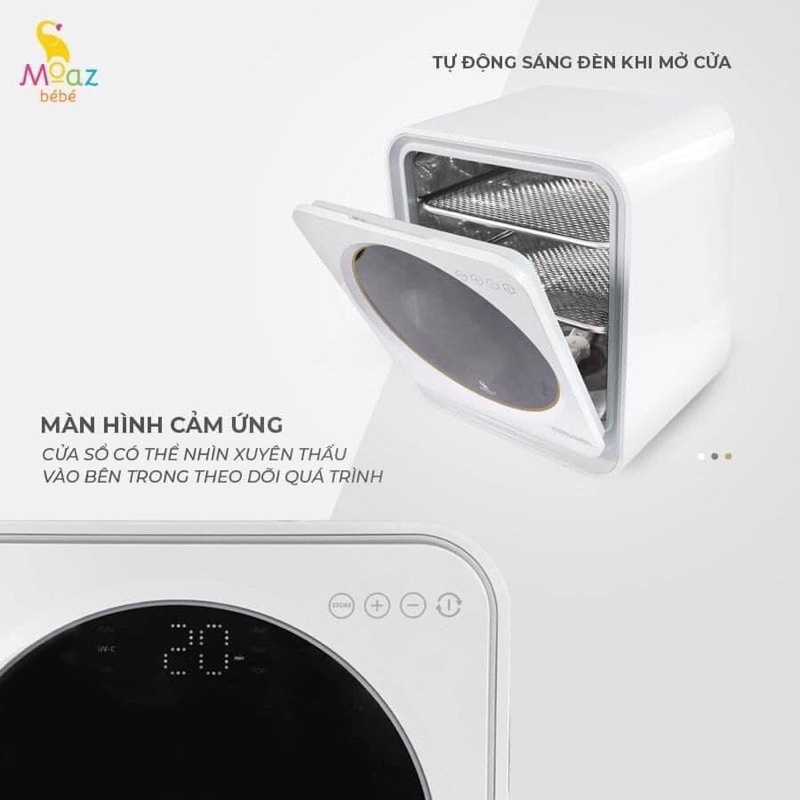 Máy tiệt trùng bình sữa, máy tiệt trùng sấy khô tia UV-C Moaz Bebe MB-025