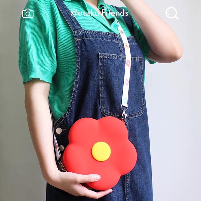 [ẢNH THẬT][TÚI ĐEO CHÉO HÌNH BÔNG HOA SIÊU CUTE]