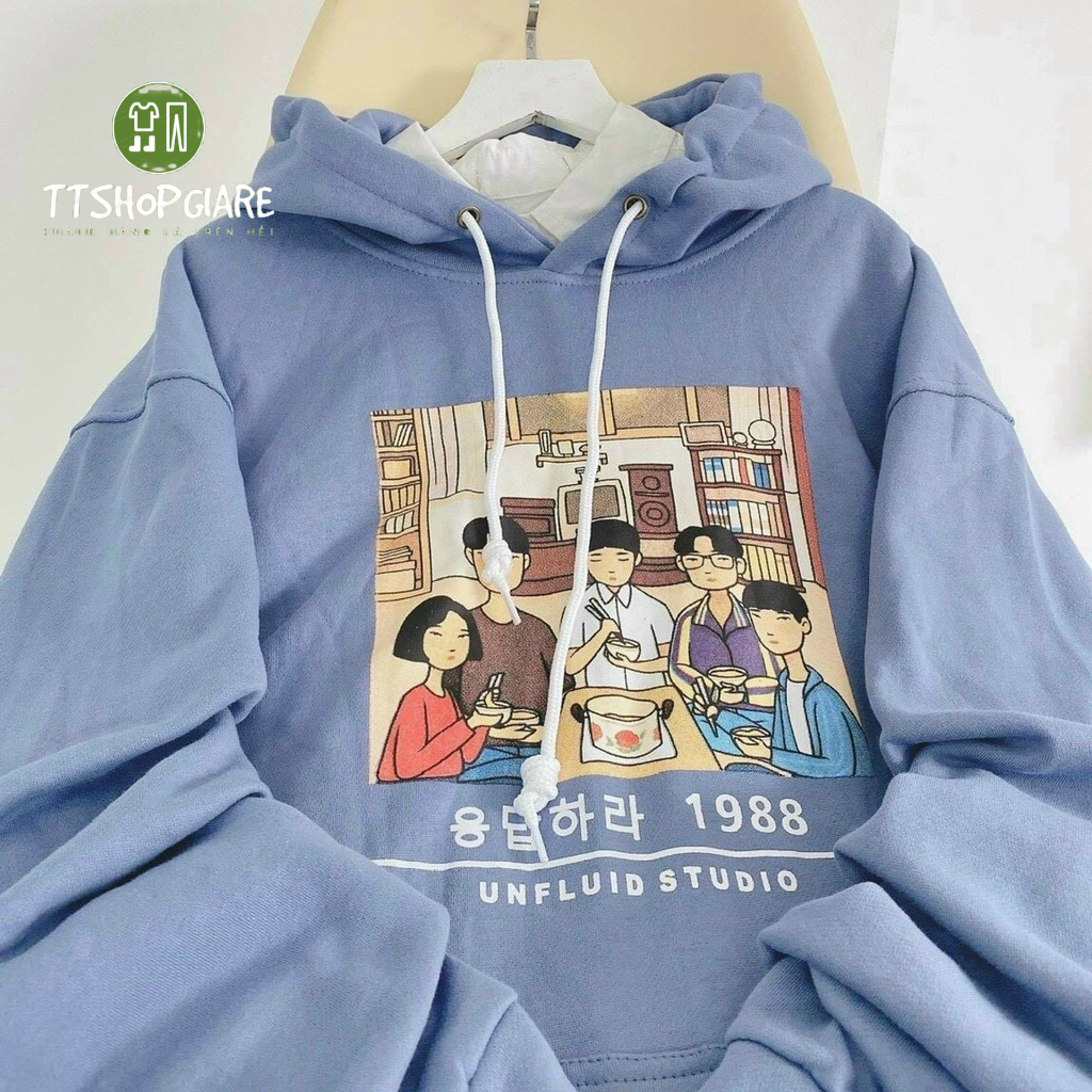 Áo hoodie in hình gia đình chất Nỉ ngoại, mềm mịn in đẹp